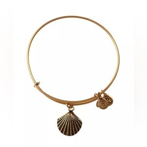 Alex and Ani Gold Seashell Charm Bracelet